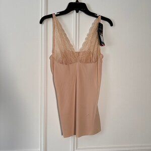 Body Beautiful Nude Lace Shaping Slip Dress – Size XL